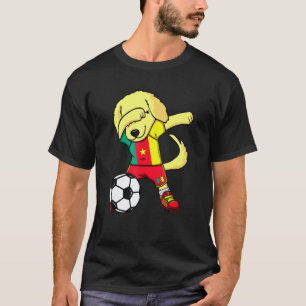 Dab Golden Retriever Cameroon Soccer Fans Jersey F T-Shirt