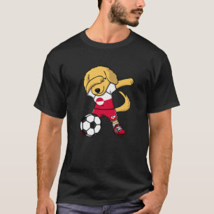 Dab Golden Retriever Greenland Soccer Fans Jersey T-Shirt