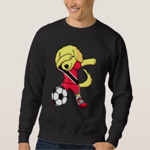 Dab Golden Retriever Trinidad And Tobago Soccer Fa Sweatshirt