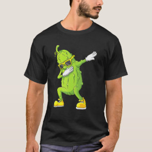 Dab Halloween Pickle Dabbing Dancing Cucumber Cost T-Shirt