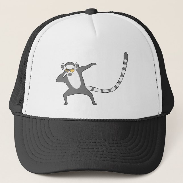 Dab lemur trucker hat (Front)