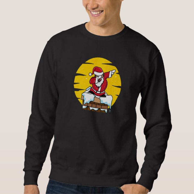 Dab Santa Claus Christmas Eve Xmas Party Sweatshirt (Front)
