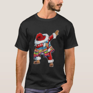 Dab Santa Claus With Mexican Poncho Is Dabbing  T-Shirt