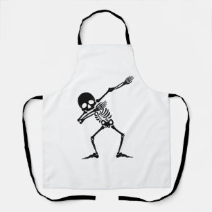 Dab skeleton dabbing skeleton - skull men shirt apron
