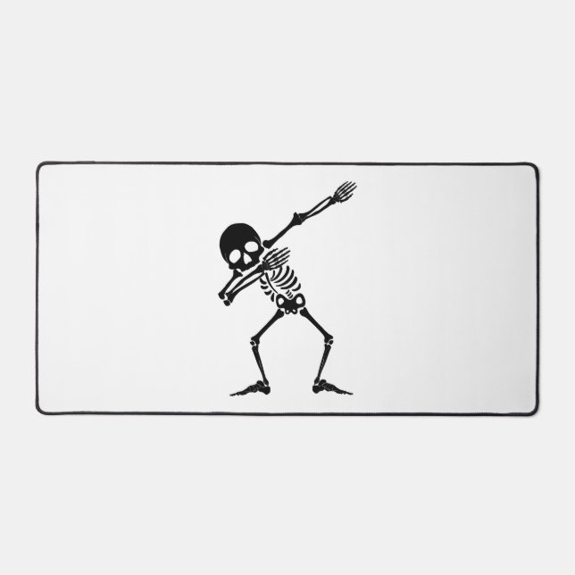 Dab skeleton dabbing skeleton - skull men shirt desk mat (Front)