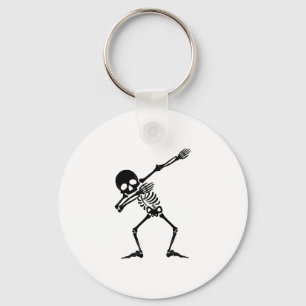 Dab skeleton dabbing skeleton - skull men shirt key ring