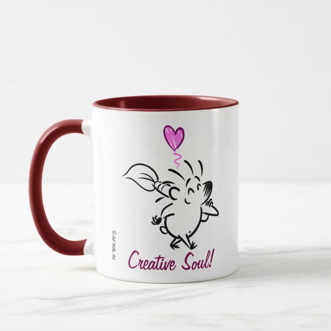 DAB the ARTIST HEDGEHOG Mug (Left)