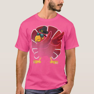 Dab Turkey Happy Thanksgiving Holiday Funny Design T-Shirt