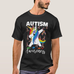Dab Unicorn Autism Awareness Gifts Men Boys Kids T-Shirt