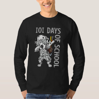 Dabbing 101 Days School Student Or Teacher Boy Kid T-Shirt
