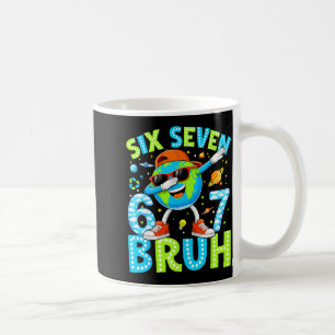 Dabbing 67 bruh earth day everyday meme six seven coffee mug