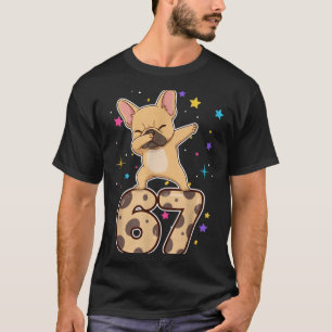 Dabbing 67 French Bulldog 67 Dog Funny Six Seven M T-Shirt