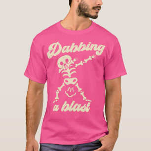 Dabbing a Blast Funny Skeleton Fart Joke T-Shirt