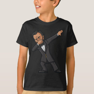 Dabbing Abraham Lincoln 4th of July Abe Dab Boys G T-Shirt