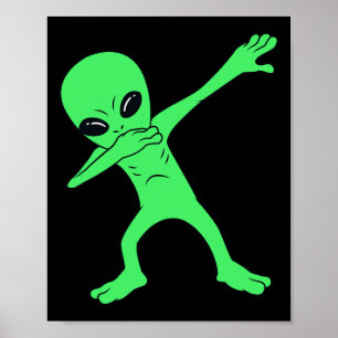 Dabbing Alien Halloween Fun Dab Boys Kids Girl  Poster
