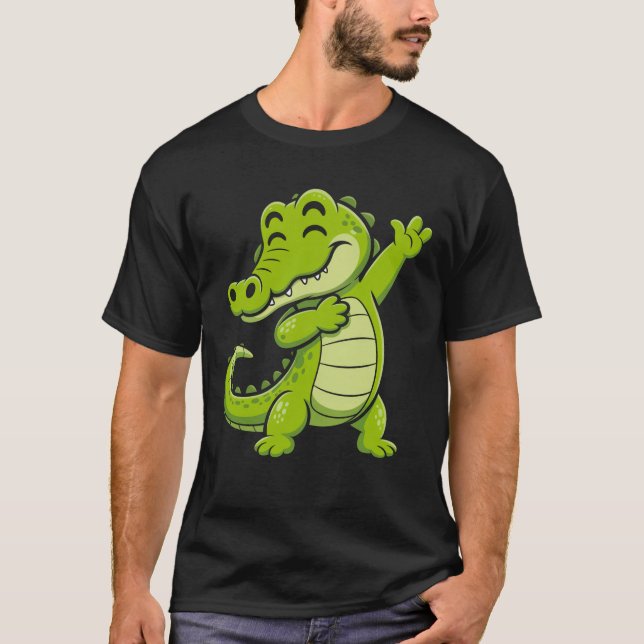 Dabbing Alligator T-Shirt (Front)