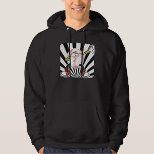 Dabbing American Baseball player for fans white 1 Hoodie