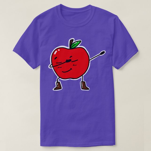 Dabbing Apple T-Shirt (Design Front)
