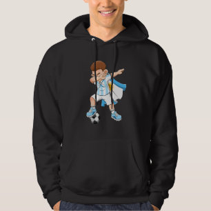 Dabbing Argentina Boy Argentina Football Flag Kids Hoodie
