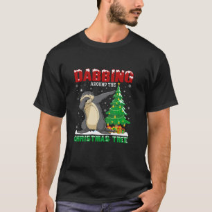 Dabbing Around the Christmas Tree Sea Otter Xmas C T-Shirt