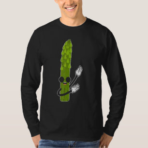 Dabbing Asparagus Garden Vegetable Vegetarian Vega T-Shirt