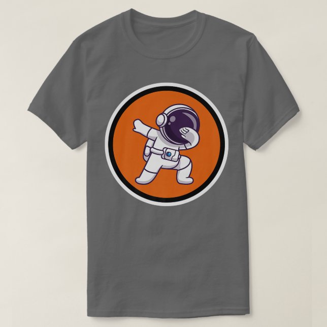 Dabbing Astronaut Premium T-Shirt (Design Front)