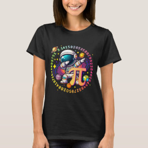 Dabbing astronaut symbol math day solar system T-Shirt