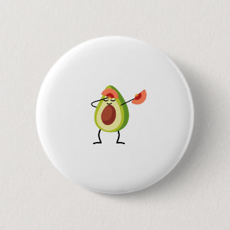Dabbing Avocado Chinese Dance-design 6 Cm Round Badge