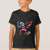 Dabbing Bald Eagle American Flag Patriotic Indepen