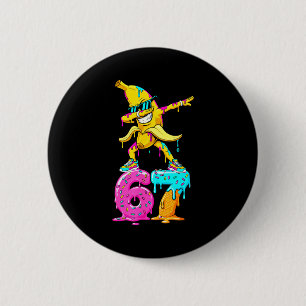 Dabbing Banana 67 Ice Cream Drip Funny Six Seven M 6 Cm Round Badge