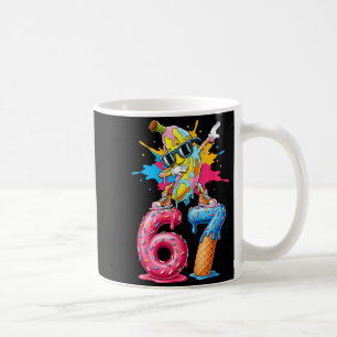 Dabbing Banana 67 Ice Cream Drip Funny Six Seven M Coffee Mug