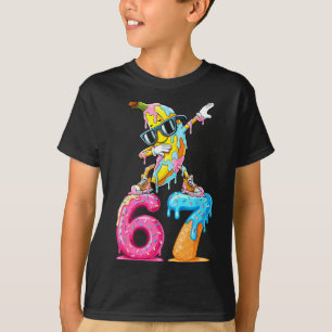 Dabbing Banana 67 Ice Cream Drip Funny Six Seven M T-Shirt