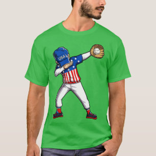 Dabbing Baseball for Men Women Boys Girls Kids Sof T-Shirt
