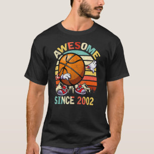 Dabbing Basketball Awesome Since 2002 Birthday Men T-Shirt