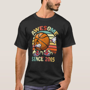 Dabbing Basketball Awesome Since 2005 Birthday Men T-Shirt