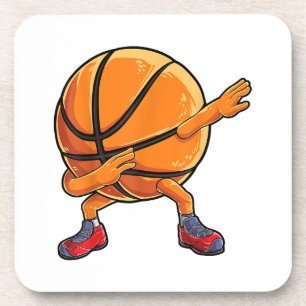 Dabbing Basketball Ball Funny Boys Men Women Sport Coaster