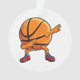 Dabbing Basketball Ball Funny Boys Men Women Sport Ornament