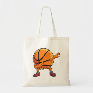 Dabbing Basketball Ball Funny Boys Men Women Sport Tote Bag