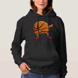 Dabbing Basketball Ball Funny Men Women Sports Pla Hoodie