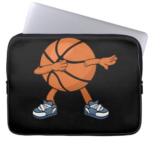 Dabbing Basketball Ball Laptop Sleeve