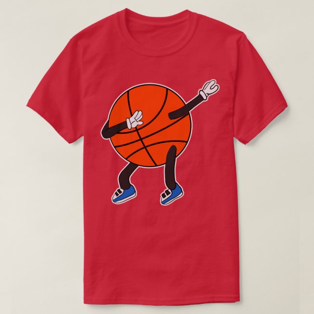 Dabbing Basketball Dab Dance T-Shirt (Design Front)