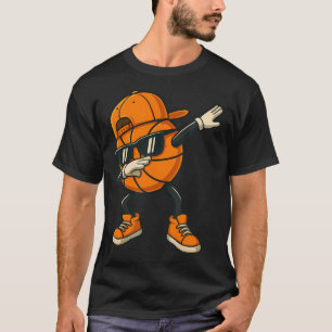 Dabbing Basketball With Sunglasses For Boys T-Shirt