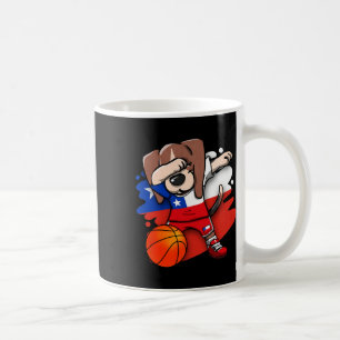 Dabbing Beagle Chile Jersey Chilean Sketll Lovers Coffee Mug