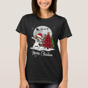 Dabbing Beagle Dab Dog Christmas Tree Xmas T-Shirt