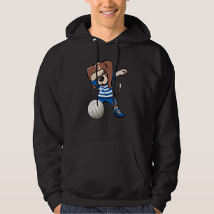 Dabbing Beagle Dog Greece Jersey Greek Volleyball Hoodie