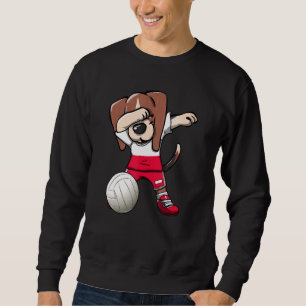 Dabbing Beagle Dog Poland Jersey Polish Volleyball Sweatshirt