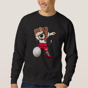 Dabbing Beagle Dog Poland Jersey Polish Volleyball Sweatshirt
