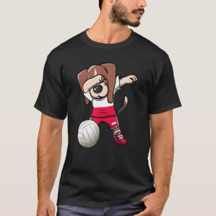 Dabbing Beagle Dog Poland Jersey Polish Volleyball T-Shirt
