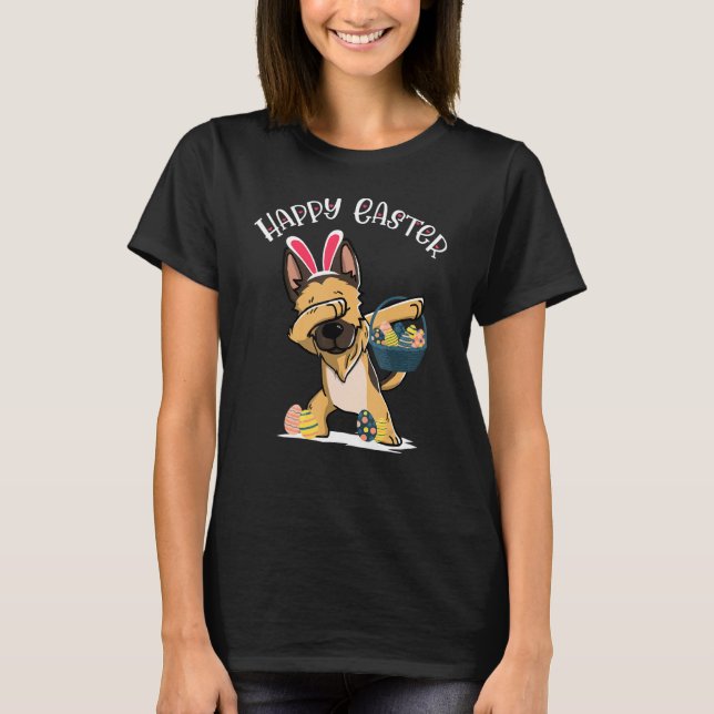 Dabbing Beagle Germany Easter Day Eggs Dab 1 T-Shirt (Front)