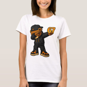 Dabbing Bear 67 Meme Funny Brainrot Hip Hop Kids B T-Shirt